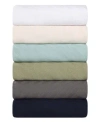 Superior Milan Cotton Jacquard Dobby Weave Textured Striped Lightweight Woven Blanket In Sage