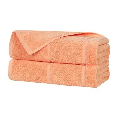 Superior Mile Collection | 80% Cotton 20% Viscose 2-pc. Bath Sheet In Pink