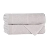 Superior Mile Collection | 80% Cotton 20% Viscose 2-pc. Quick Dry Bath Towel In Silver