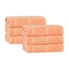 Superior Mile Collection | 80% Cotton 20% Viscose 6-pc. Solid Hand Towel In Orange