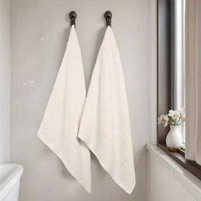 Superior Milo Smart Twist Viscose Cotton Blend 2pc Bath Sheet 2-pc. Quick Dry Bath Towel Set In Neutral