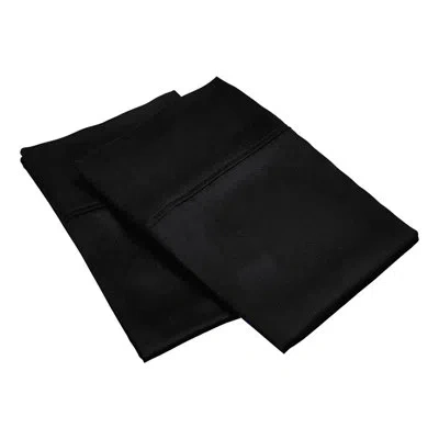 Superior Modal From Beechwood 300 Thread Count Solid Luxury Pillowcase Set In Black