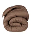 Superior Monochrome Basketweave Plush Microfiber Down Alternative Comforter, Twin Xl In Taupe