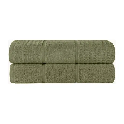 Superior Napa Collection | 100% Cotton 2-pc. Bath Sheet In Green
