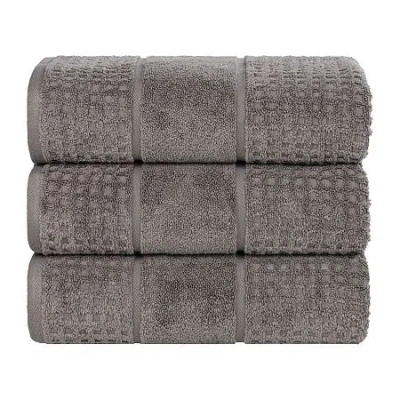 Superior Napa Collection | 100% Cotton 3-pc. Quick Dry Bath Towel In Black