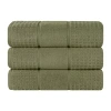 Superior Napa Collection | 100% Cotton 3-pc. Quick Dry Bath Towel In Green