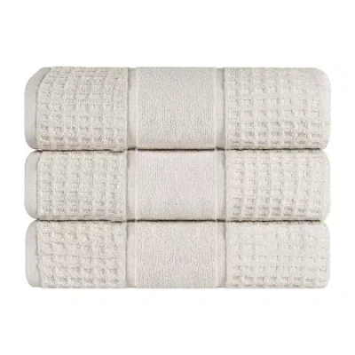 Superior Napa Collection | 100% Cotton 3-pc. Quick Dry Bath Towel In White