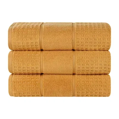 Superior Napa Collection | 100% Cotton 3-pc. Quick Dry Bath Towel In Yellow