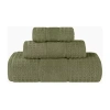 Superior Napa Collection | 100% Cotton 3-pc. Quick Dry Solid Bath Towel Set In Green