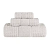 Superior Napa Collection | 100% Cotton 3-pc. Quick Dry Solid Bath Towel Set In White