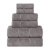 Superior Napa Collection | 100% Cotton 6-pc. Quick Dry Solid Bath Towel Set In Black