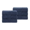Superior Napa Collection | 100% Cotton 6-pc. Solid Hand Towel In Blue