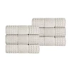 Superior Napa Collection | 100% Cotton 6-pc. Solid Hand Towel In White