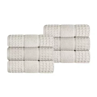 Superior Napa Collection | 100% Cotton 6-pc. Solid Hand Towel In White