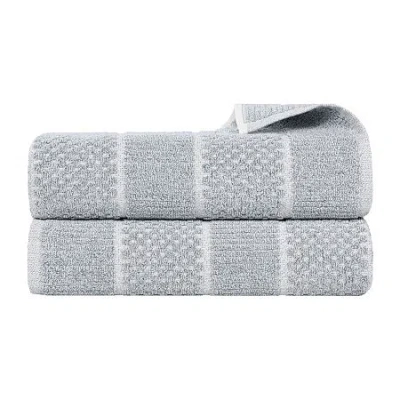 Superior Naples Collection | 80% Cotton 20% Viscose 2-pc. Bath Sheet In Blue