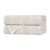 Superior Naples Collection | 80% Cotton 20% Viscose 2-pc. Quick Dry Bath Towel In Sand