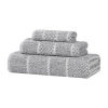 Superior Naples Collection | 80% Cotton 20% Viscose 3-pc. Quick Dry Solid Bath Towel Set In Black