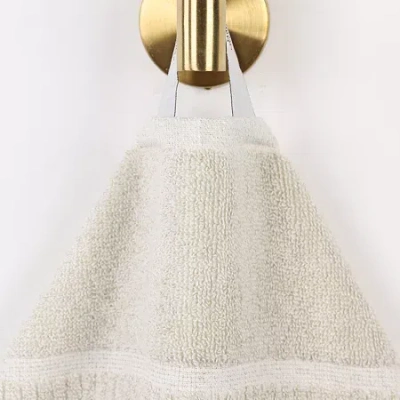 Superior Naples Collection | 80% Cotton 20% Viscose 3-pc. Quick Dry Solid Bath Towel Set In Sand