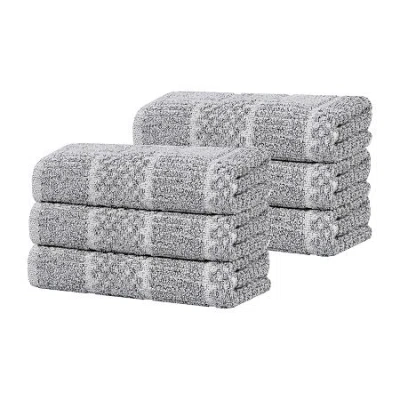 Superior Naples Collection | 80% Cotton 20% Viscose 6-pc. Solid Hand Towel In Black