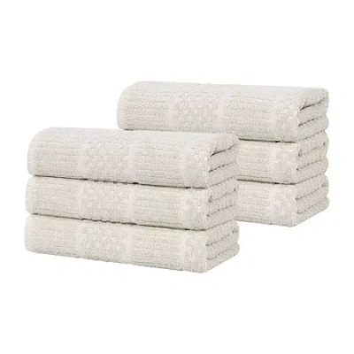 Superior Naples Collection | 80% Cotton 20% Viscose 6-pc. Solid Hand Towel In Sand