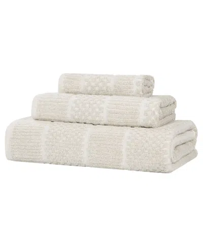 Superior Naples Cotton 3-piece Towel Set In Neutral