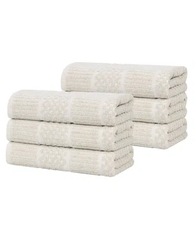 Superior Naples Cotton 6-piece Hand Towels Set In Beige