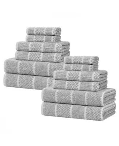 Superior Naples Cotton Towel Sets In Gray