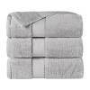 Superior Niles Collection | 100% Egyptian Cotton 3-pc. Quick Dry Bath Towel In Silver