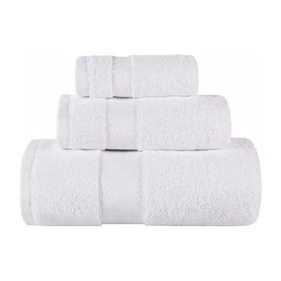 Superior Niles Collection | 100% Egyptian Cotton 3-pc. Quick Dry Solid Bath Towel Set In White