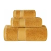 Superior Niles Collection | 100% Egyptian Cotton 3-pc. Quick Dry Solid Bath Towel Set In Yellow