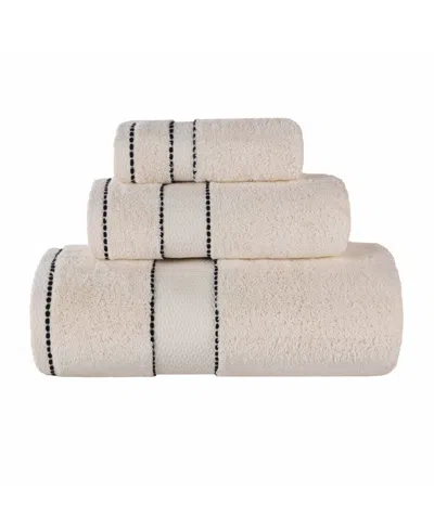Superior Niles Egypt Produced Giza Dobby Ultra-plush Thick Soft Absorbent 3-piece Towel Set In Neutral