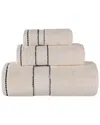 Superior Niles Giza Cotton Dobby Ultra-plush Thick Soft Absorbent 3pc Towel Set In Neutral
