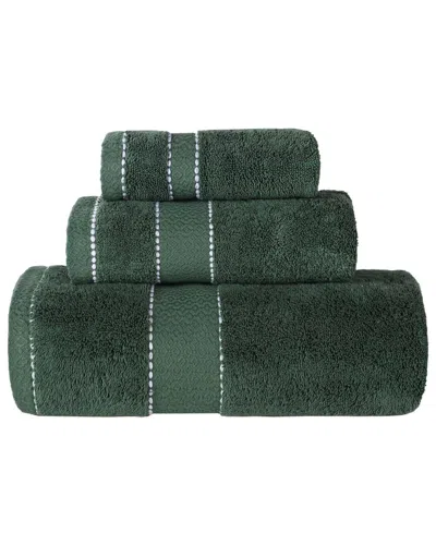 Superior Niles Giza Cotton Dobby Ultra-plush Thick Soft Absorbent 3pc Towel Set In Animal Print
