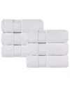 Superior Set Of 6 Niles Giza Cotton Dobby Ultra-plush Thick Soft Absorbent Hand Towels
