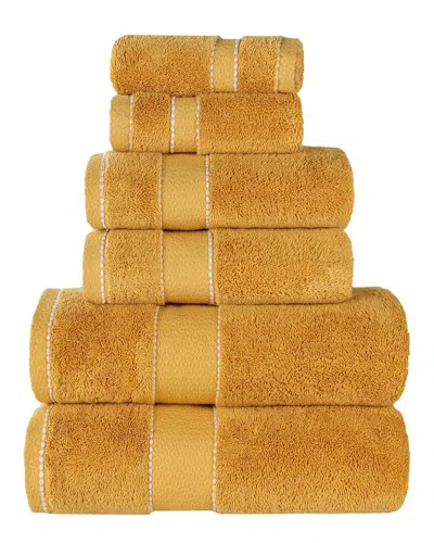 SUPERIOR SUPERIOR NILES GIZA COTTON DOBBY ULTRA-PLUSH THICK SOFT ABSORBENT 6PC TOWEL SET
