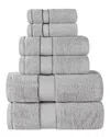 Superior Niles Giza Cotton Dobby Ultra-plush Thick Soft Absorbent 6pc Towel Set