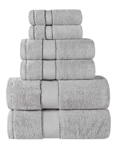 SUPERIOR SUPERIOR NILES GIZA COTTON DOBBY ULTRA-PLUSH THICK SOFT ABSORBENT 6PC TOWEL SET