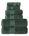 Superior Niles Giza Cotton Dobby Ultra-plush Thick Soft Absorbent 6pc Towel Set