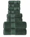 Superior Niles Giza Cotton Dobby Ultra-plush Thick Soft Absorbent 8pc Towel Set