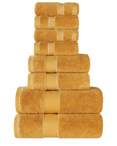 SUPERIOR SUPERIOR NILES GIZA COTTON DOBBY ULTRA-PLUSH THICK SOFT ABSORBENT 8PC TOWEL SET