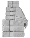Superior Niles Giza Cotton Dobby Ultra-plush Thick Soft Absorbent 9pc Towel Set
