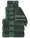 Superior Niles Giza Cotton Dobby Ultra-plush Thick Soft Absorbent 9pc Towel Set