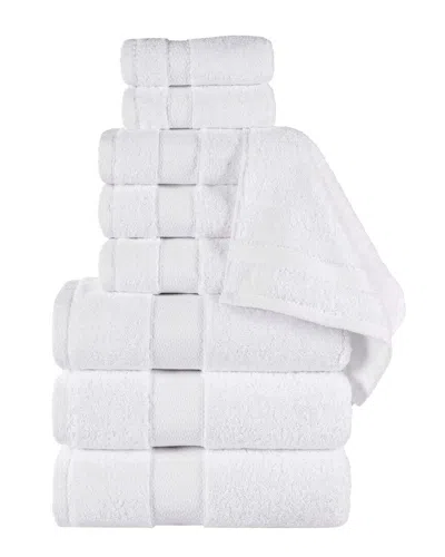 Superior Niles Giza Cotton Dobby Ultra-plush Thick Soft Absorbent 9pc Towel Set