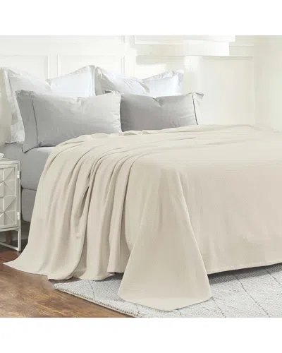 SUPERIOR SUPERIOR NOBEL COTTON TEXTURED CHEVRON LIGHTWEIGHT WOVEN BLANKET