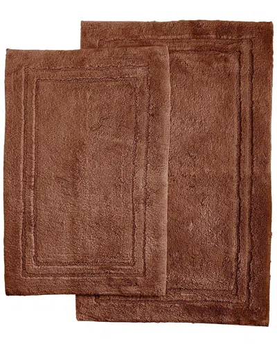 Superior Non-slip 2pc Absorbent Bath Rug Set