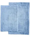 Superior Non-slip 2pc Plush Absorbent Bath Rug Set In Blue