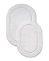Superior Non-slip Oval 2pc Absorbent Bath Rug Set