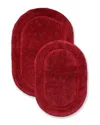 Superior Non-slip Oval 2pc Absorbent Bath Rug Set