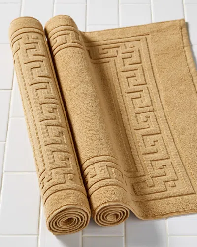 Superior Non-slip 2pc Absorbent Cotton Bath Mat Set In Brown