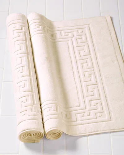 Superior Non-slip 2pc Absorbent Cotton Bath Mat Set In Neutral